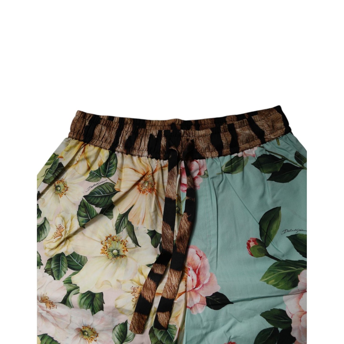 Dolce & Gabbana Multicolor Floral Print Men Bermuda Shorts