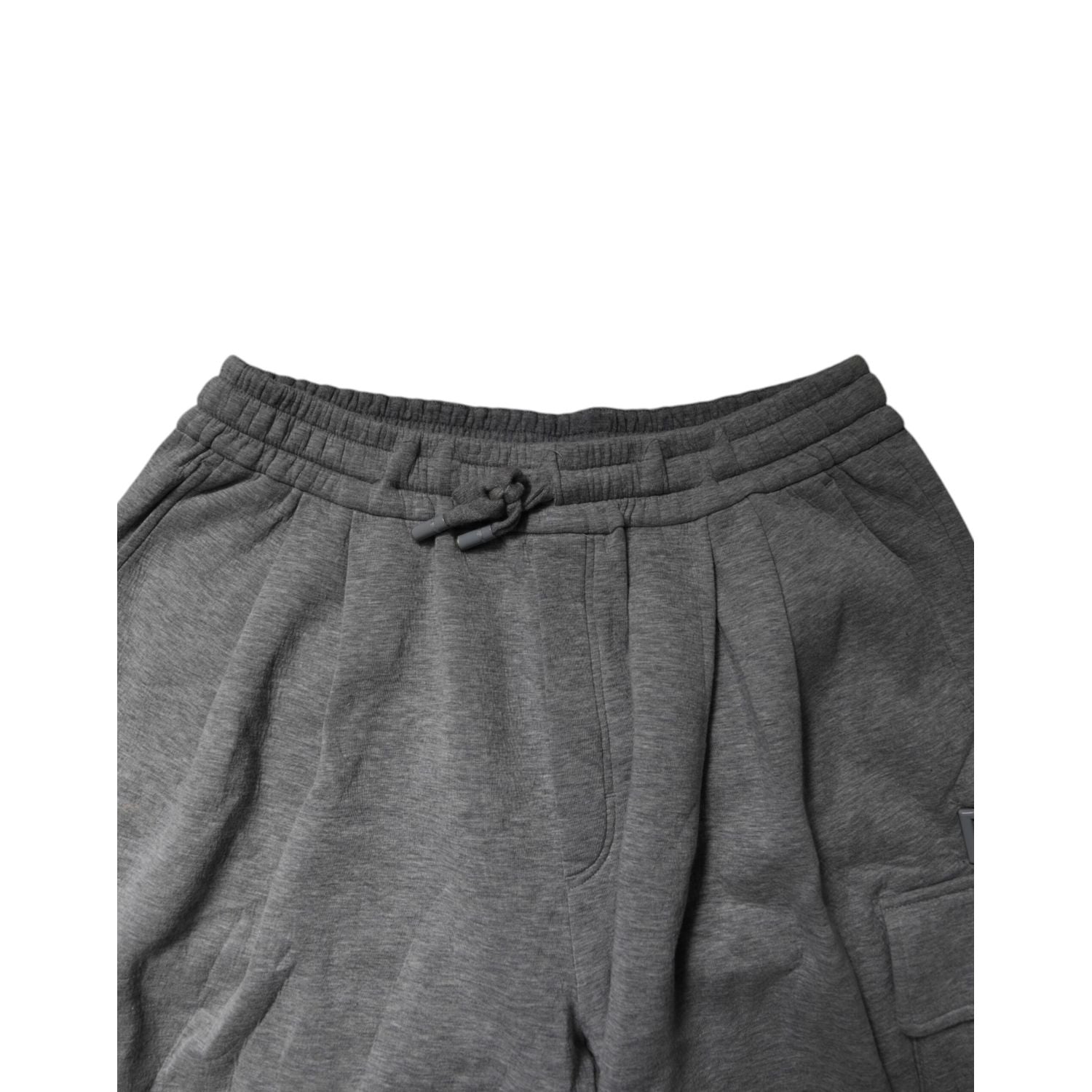 Dolce & Gabbana Gray Cotton Cargo Bermuda Sweatshorts Shorts