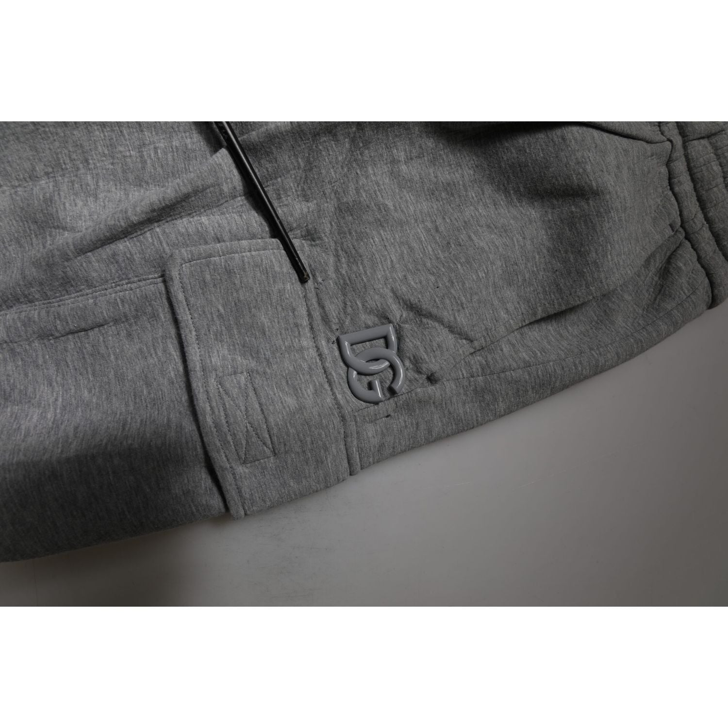 Dolce & Gabbana Gray Cotton Cargo Bermuda Sweatshorts Shorts