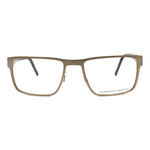 Porsche Brown Metal Frames eyeglasses with a 54/18/140 mm size, made in Italy with brown metal material.