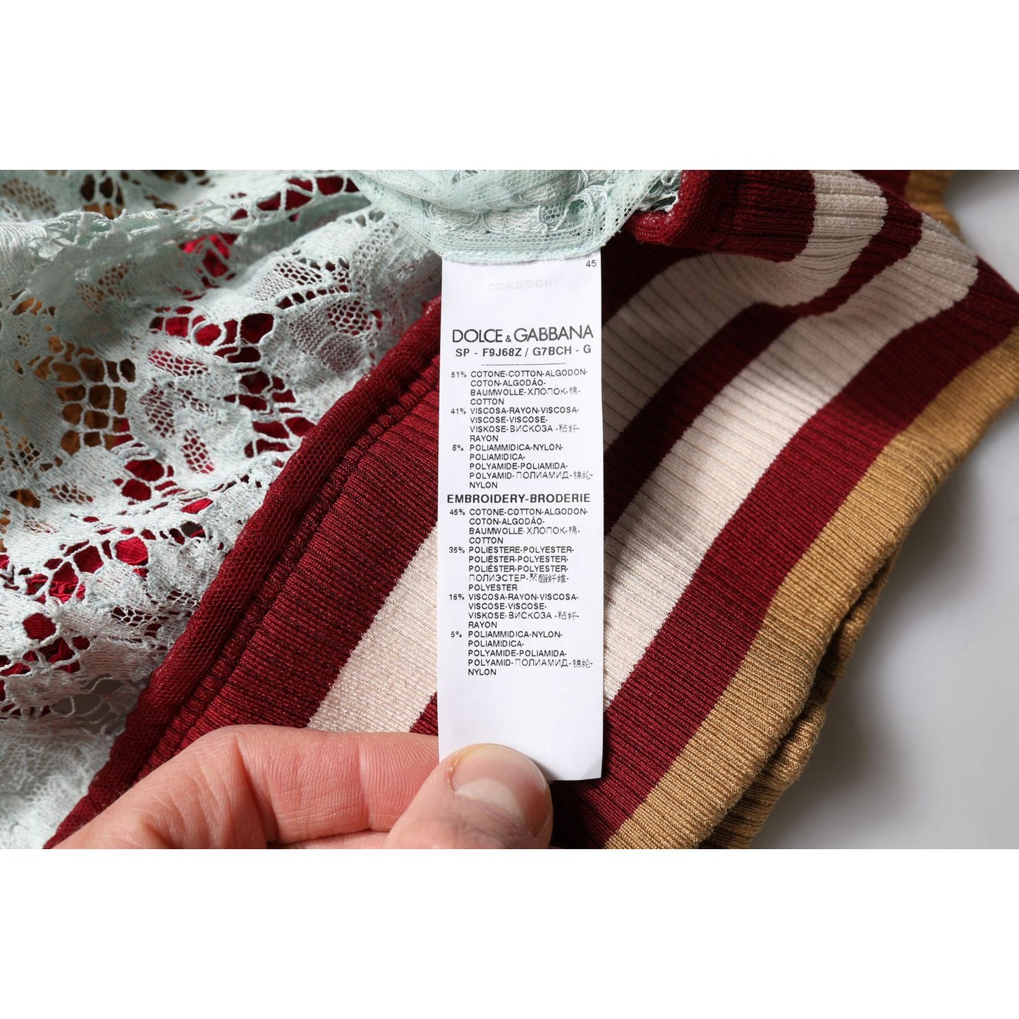 Dolce & Gabbana Multicolor Floral Lace Cardigan Sweater