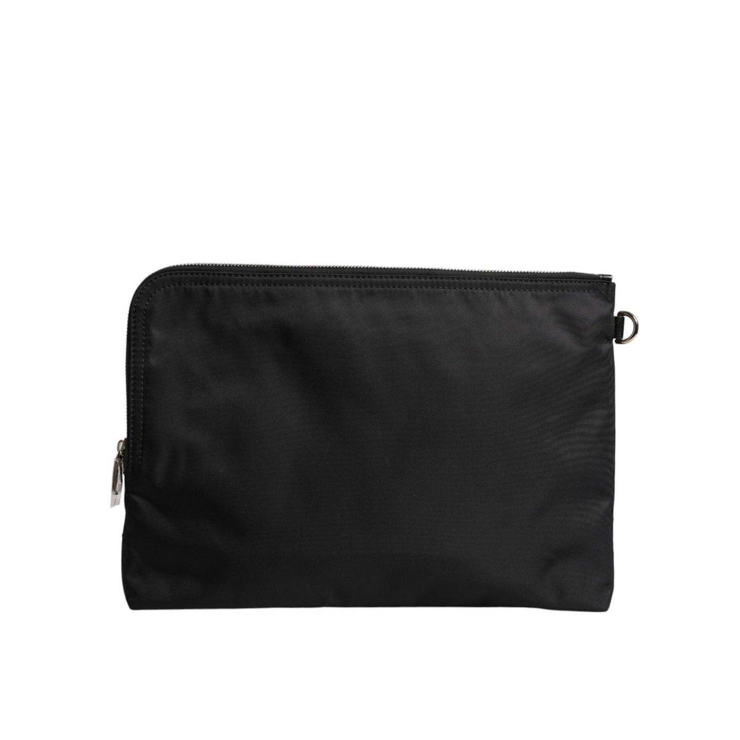 Dolce & Gabbana Black DG Milano Print Nylon Pouch Clutch Bag BAG4283