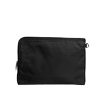 Dolce & Gabbana Black DG Milano Print Nylon Pouch Clutch Bag BAG4283