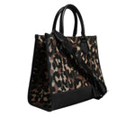 Dolce & Gabbana Multicolor Leopard Shopping Tote Shoulder Bag BAG4319