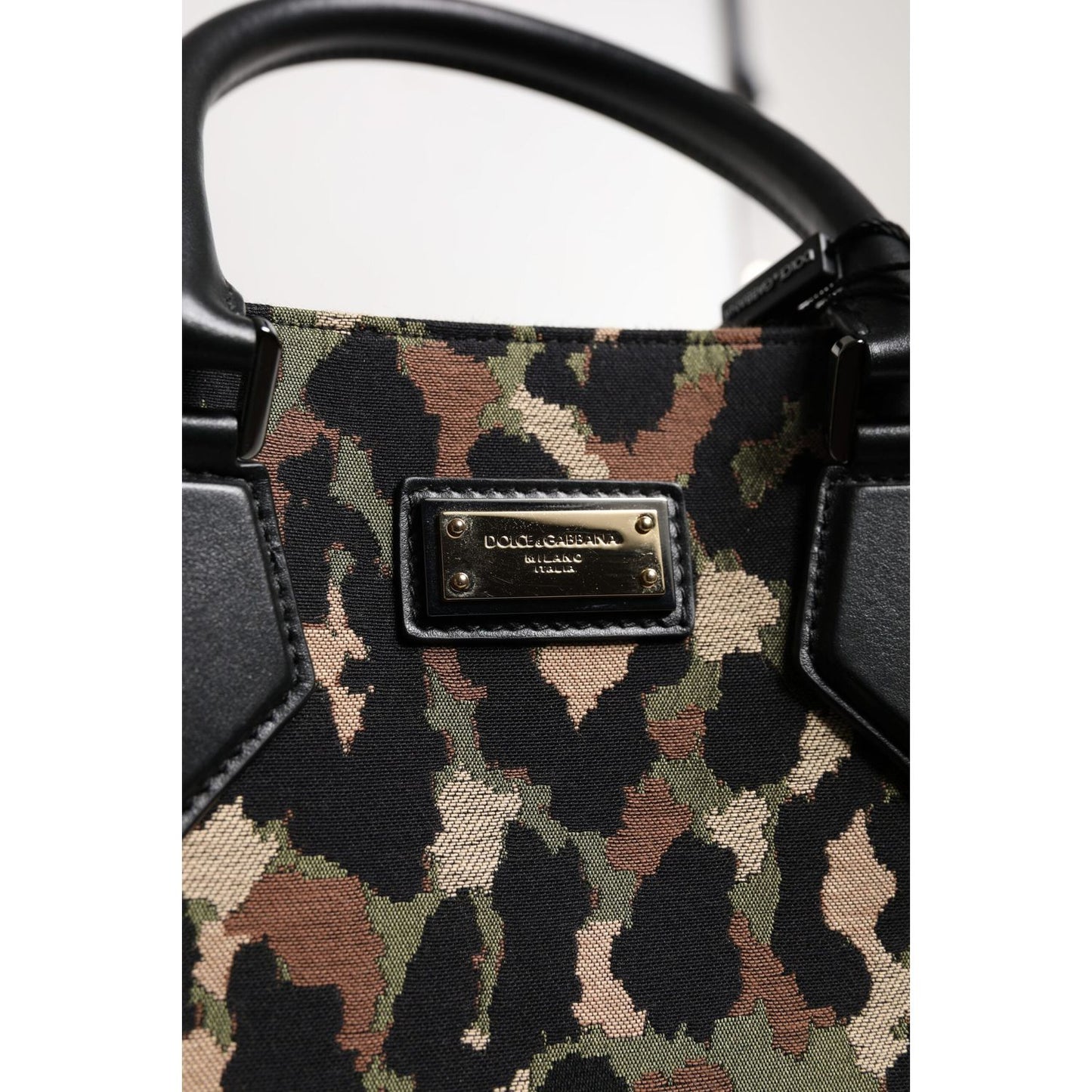 Dolce & Gabbana Multicolor Leopard Shopping Tote Shoulder Bag BAG4319