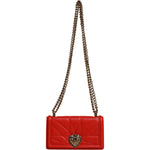 Dolce & Gabbana Red Quilted Devotion Crossbody Chain Phone Cover Bag BAG4267