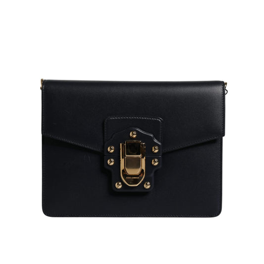 Dolce & Gabbana Black Calfskin Leather Shoulder Strap Bag BAG4308