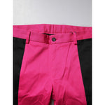 Dolce & Gabbana Pink Black Stripe Slim Fit Men Dress Pants PAN75169-48