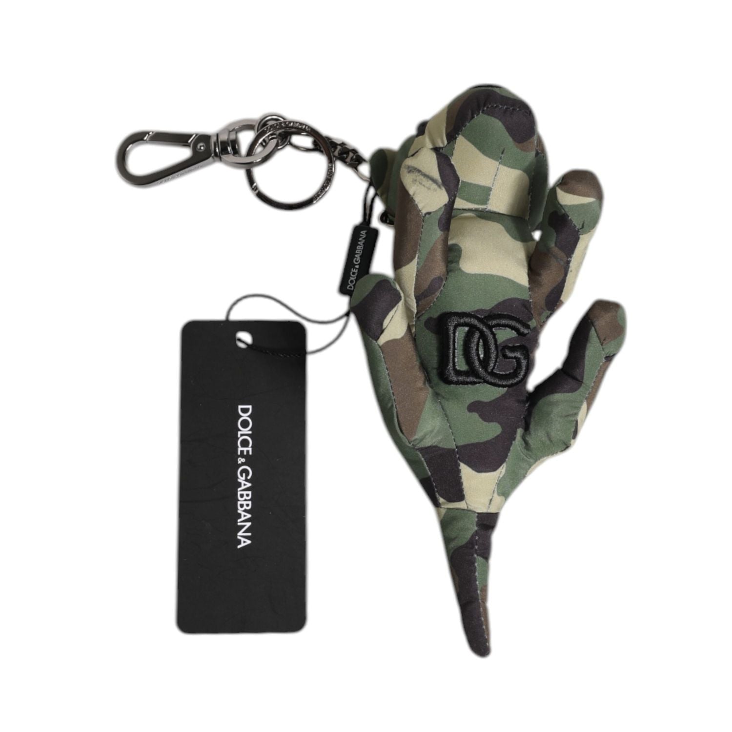 Dolce & Gabbana Multicolor Camouflage Animal Silhouette Keychain Keyring