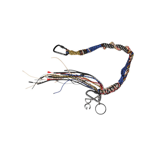 Dolce & Gabbana Multicolor Braided Rope Logo Bag Shoulder Strap SMY101062