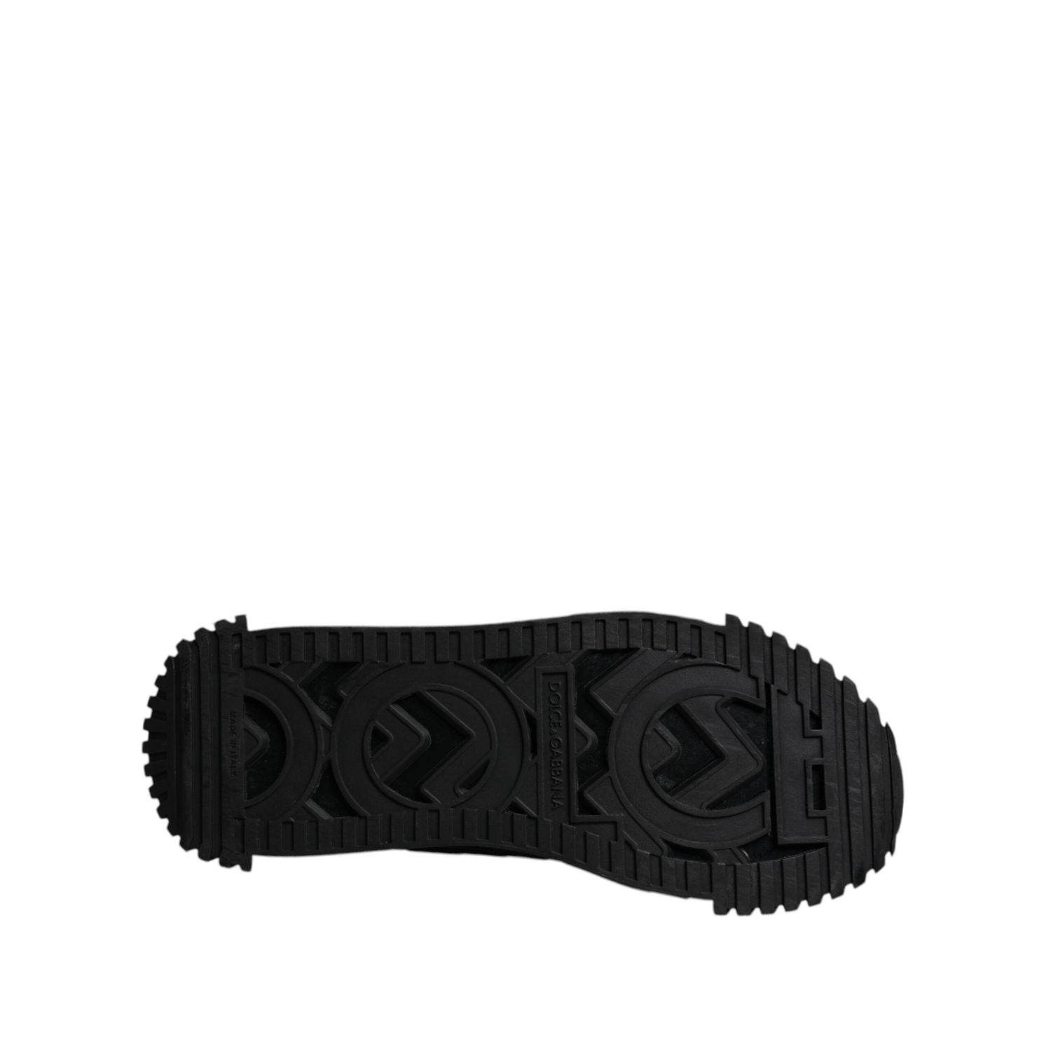 Dolce & Gabbana Black Logo Lace Up Low Top NS1 Sneakers Shoes