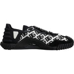 Dolce & Gabbana Black Logo Lace Up Low Top NS1 Sneakers Shoes