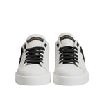 Dolce & Gabbana White Leather DG Logo Low Top Sneakers Shoes MV7215-42