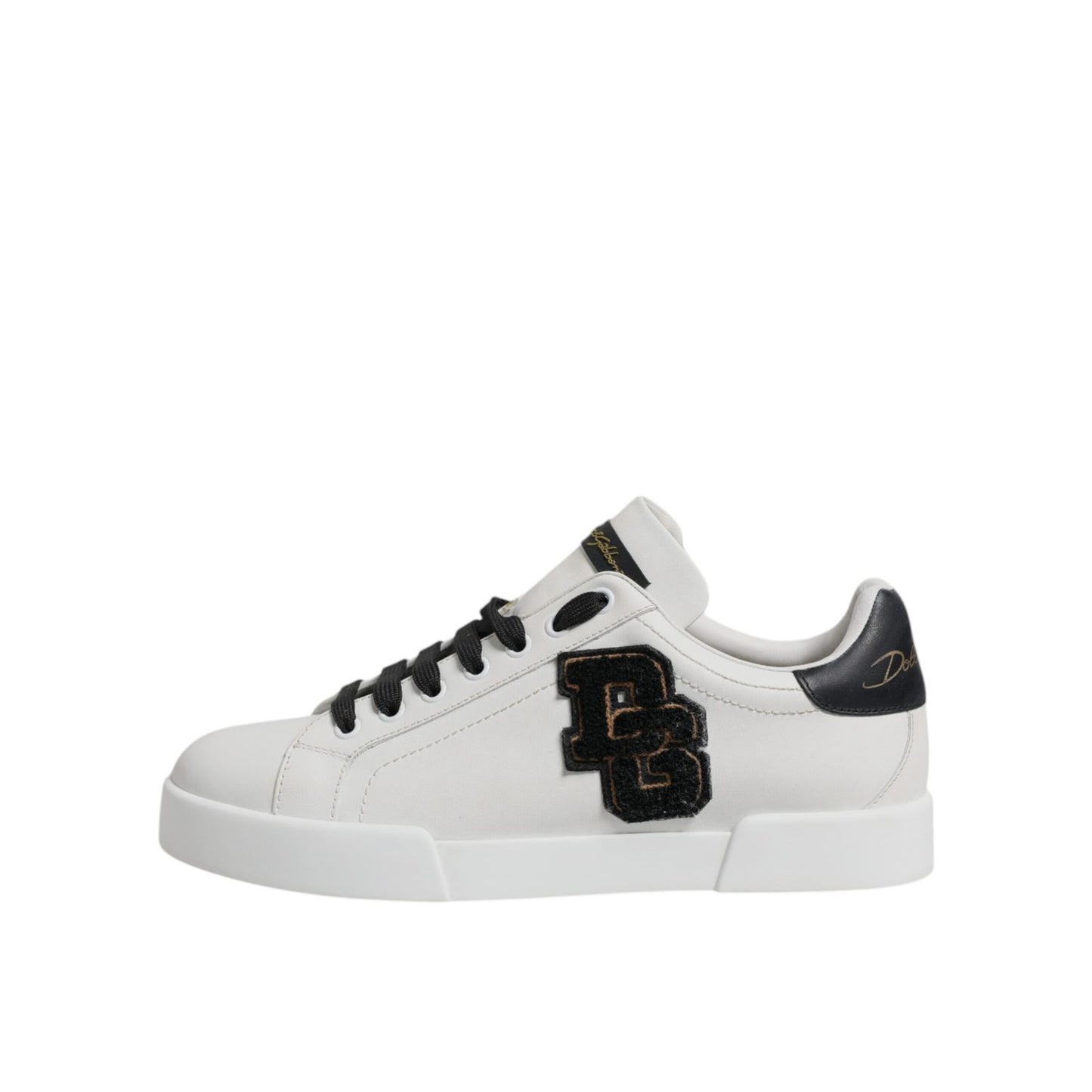Dolce & Gabbana White Leather DG Logo Low Top Sneakers Shoes MV7215-42