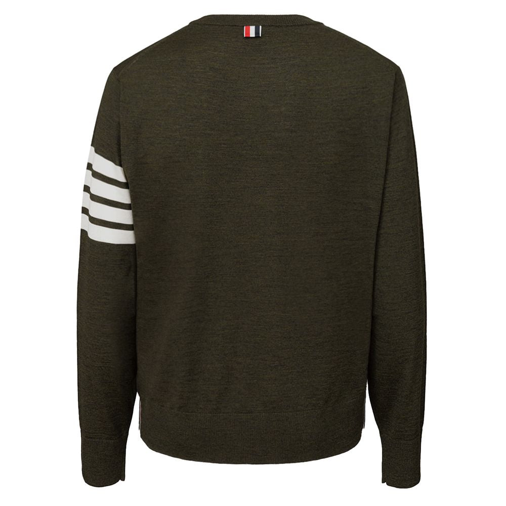 Thom Browne Green Wool Sweatshirt
