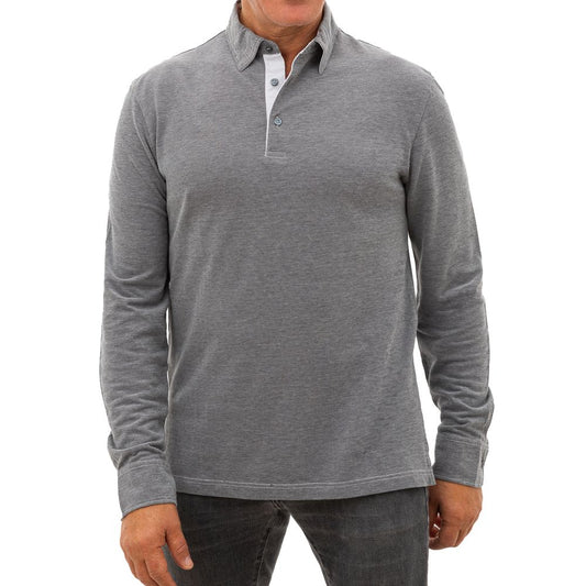 Corneliani Gray Cotton Polo Shirt CO-7726662-IT50 | L