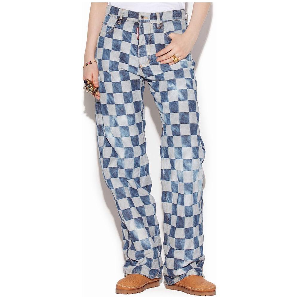 بنطلون جينز وبنطلون قطني أزرق من Dsquared²
