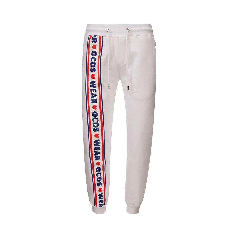 GCDS Elevate Your Wardrobe with Chic White Cotton Pants GC-1744666-L