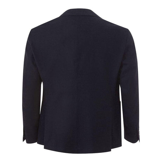 Elegant Blue Cotton Lardini Jacket LA-4194673-IT52 | XL