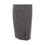Lardini Chic Gray Wool Pencil Skirt LA-1113662-IT40|S