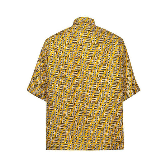 Fendi Yellow Silk Shortsleeve FE-8981669-IT41 | L