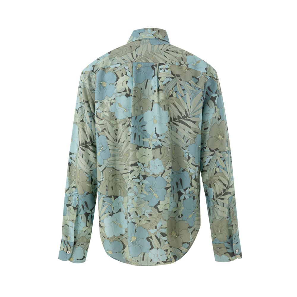 Tom Ford Blue Lyocell Pattern Shirt