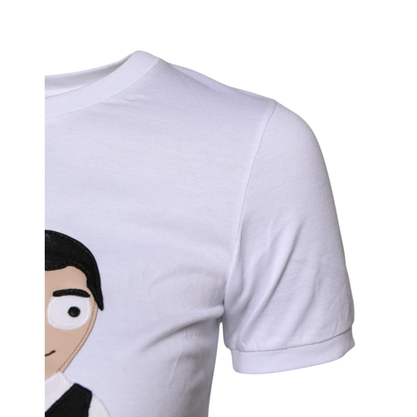 Dolce & Gabbana White #DGFAMILY Embroidery Cotton T-shirt