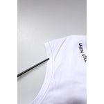 Dolce & Gabbana White Cotton Sleeveless Printed Tank T-shirt