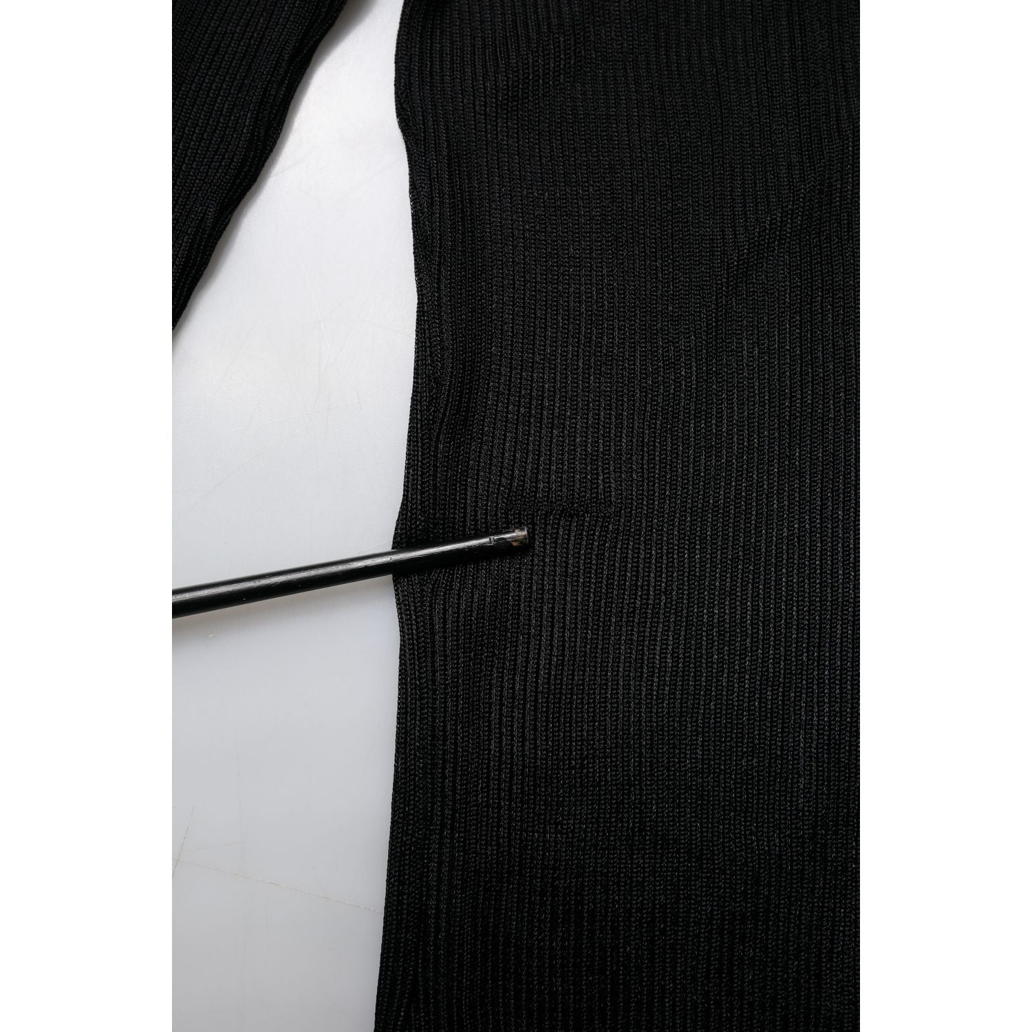 Dolce & Gabbana Black Knit Long Sleeves Turtleneck Slim Top