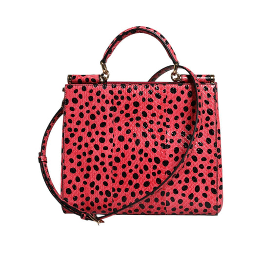 Dolce & Gabbana Pink Exotic Leather Top Handle Tote Crossbody Bag BAG4602