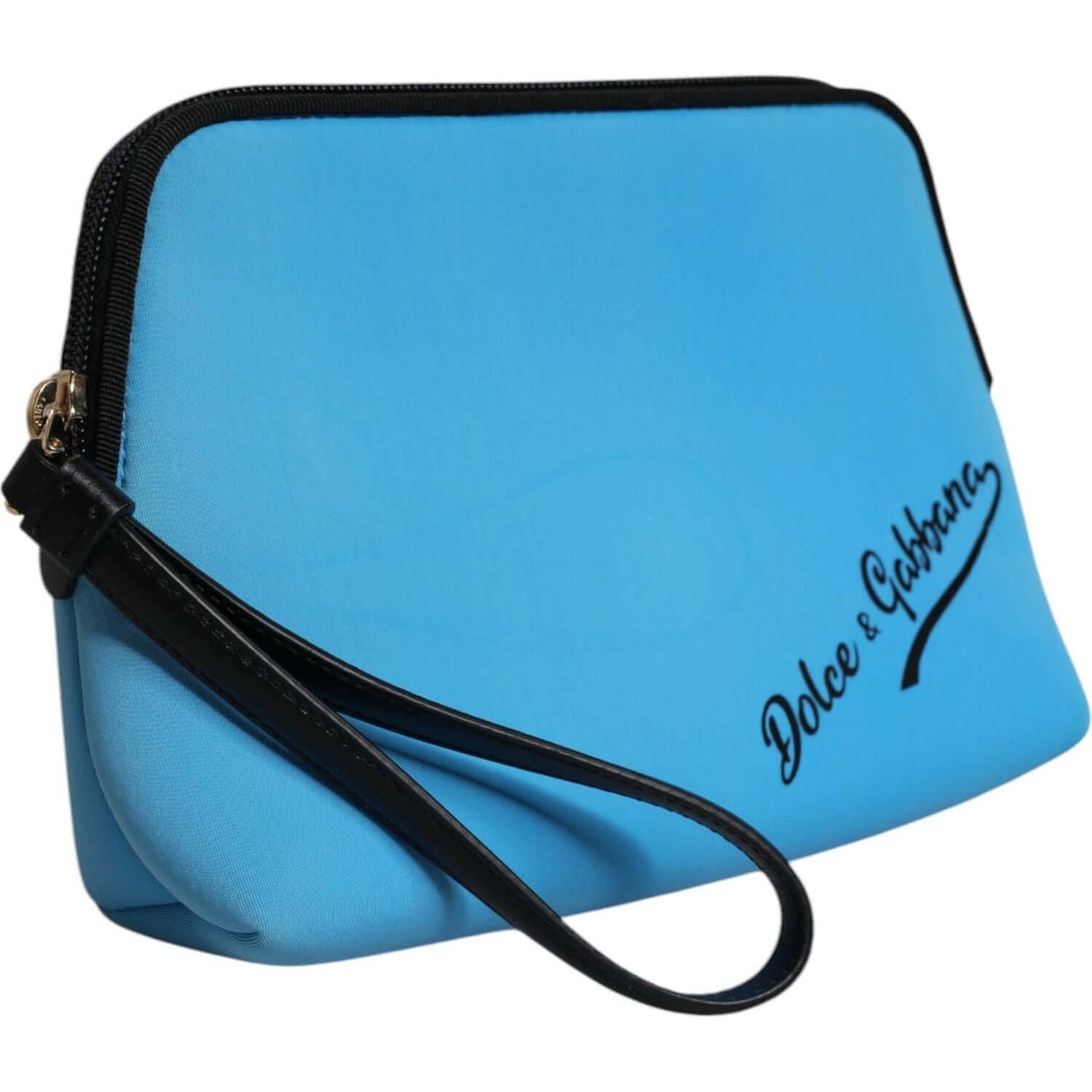 Dolce & Gabbana Blue DG Logo Print Clutch Zip Borse Pouch Bag BAG4604