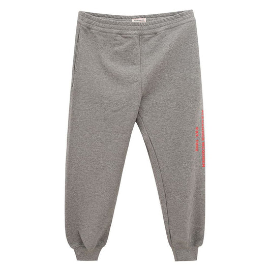 Alexander McQueen Chic Gray Cotton Blend Trousers