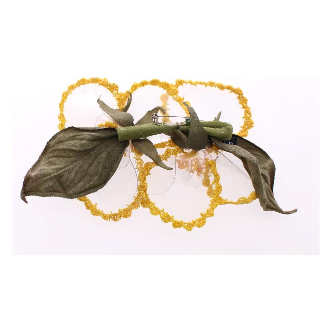 精致手工花卉丝绸胸针