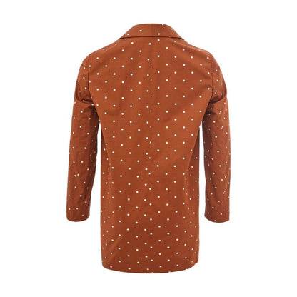 Lardini Chic Cotton Brown Jacket for the Modern Woman