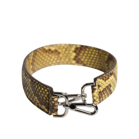 Dolce & Gabbana Yellow Exotic Leather Bag Shoulder Strap WMB448