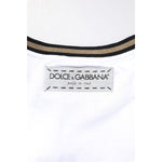 Dolce & Gabbana White Graphic Print Cotton Crew Neck T-shirt