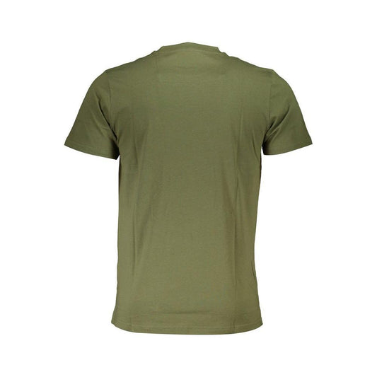 Cavalli Class Green Cotton T-Shirt CA-22286-M