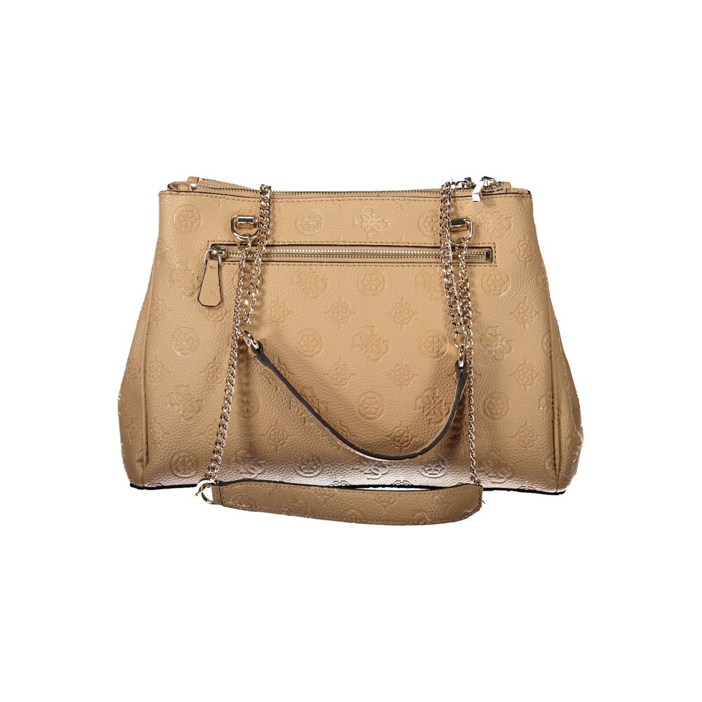 Front view with bag zipped and handles upright.