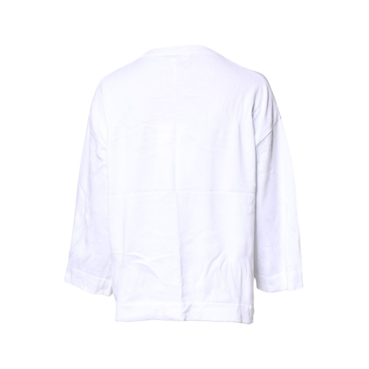 Love Moschino White Graphic Print Cotton Long Sleeves T-shirt