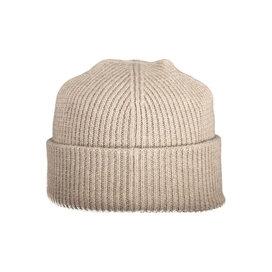 K-WAY Beige Wool Men Cap KW-34279