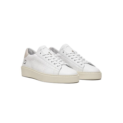 D.A.T.E White Leather Sneaker