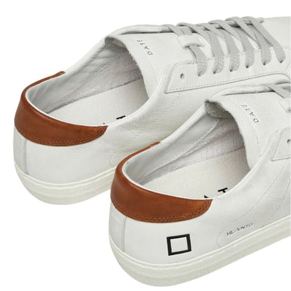 D.A.T.E White Leather Sneaker