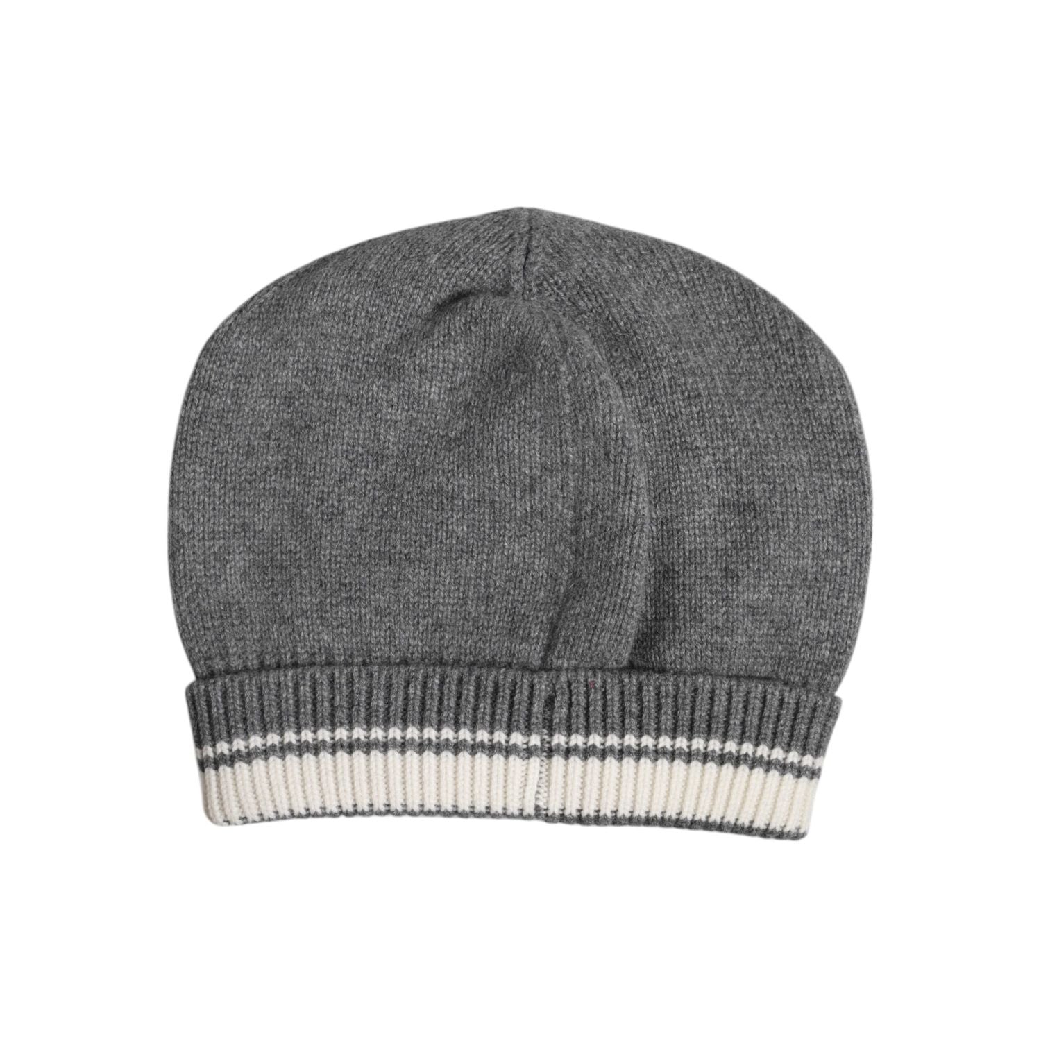 Dolce & Gabbana Gray Cashmere Knitted Winter Beanie Hat
