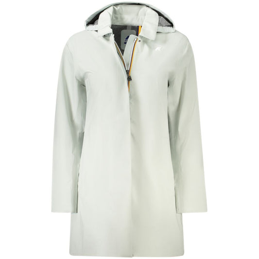 K-WAY Green Polyester Women Coat KW-34216-L