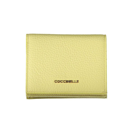 Coccinelle Yellow Leather Wallet CO-29258