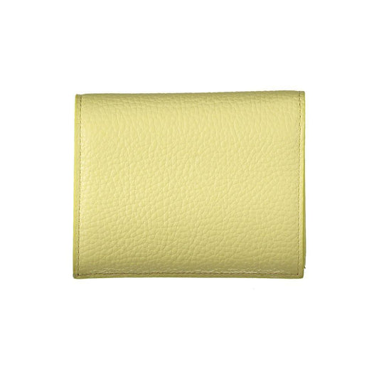 Coccinelle Yellow Leather Wallet CO-29258