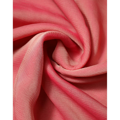 Dolce & Gabbana Pink Silk Rectangle Women Wrap Shawl Scarf