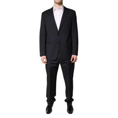 Emporio Armani Black Single Breasted Formal 2 Piece Suit