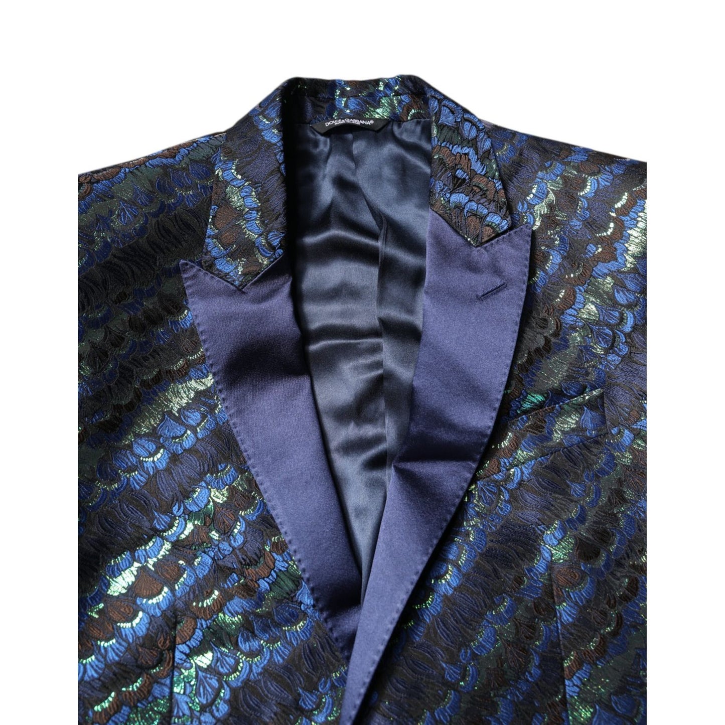 Dolce & Gabbana Multicolor Polyester Jacquard 2 Piece Suit