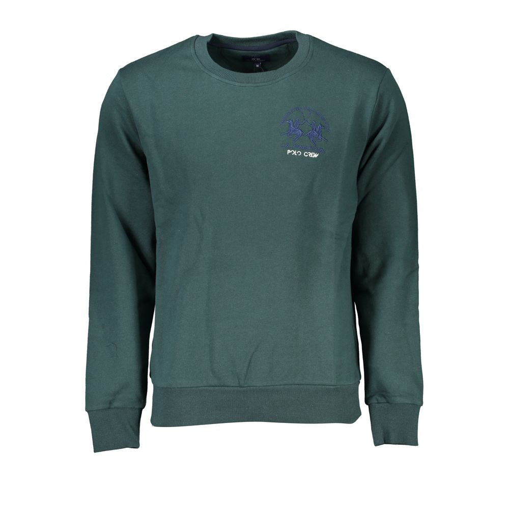 La Martina Emerald Crew Neck Cotton Sweater - Regular Fit LA-27023-S